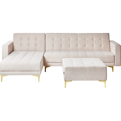 Beliani ABERDEEN - Slaapbank-Beige-Polyester
