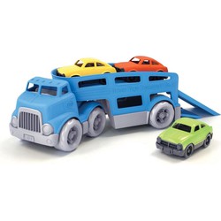 Green Toys Green Toys autotransporter blauw incl. 3 auto's