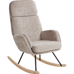 Beliani KVELIA - Schommelstoel-Beige-Polyester