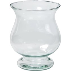 Floran bloemenvaas - transparant eco glas - D17 x H20 cm - Vazen