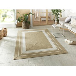 Binnen- En Buitenkleed - Trenzado Beige/Crème - 80 X 200 CM