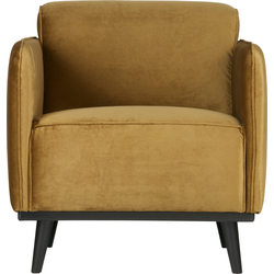 BePureHome Statement Fauteuil Met Arm - Polyester - Honing Geel