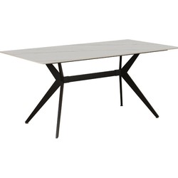 Eettafel Grace marmerlook wit