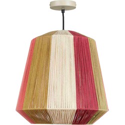 Mica Decorations Hanglamp Mascaro - 38x38x38 cm - Jute - Bruin