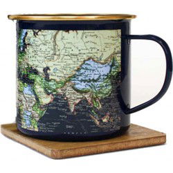 Gift Republic Blauwe Emaille mok