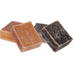 Ideas4seasons Amberblokjes/geurblokjes - musk en amber - 6x stuks - huisparfum - Amberblokjes
