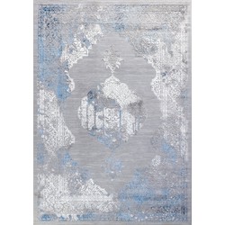 Vintage Oosters Tapijt AZRA - Blauw/Grijs - 160x220 cm