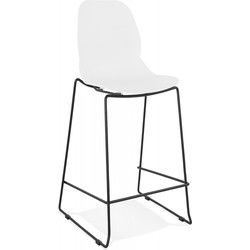 Halfhoge snackkruk BERLIN 515x52x101 cm Wit