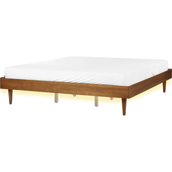 Beliani TOUCY - Tweepersoonsbed-Lichte houtkleur-MDF