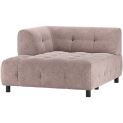 WOOOD Louis 1,5-Zits Chaise Longue - Polyester - Mauve - 73x122x140