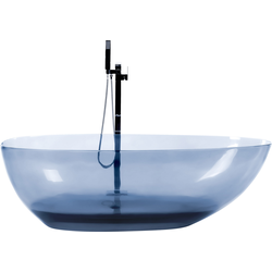 Beliani BLANCARENA - Vrijstaand bad-Blauw-Solide ondergrond