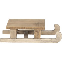 Clayre & Eef Decoratie Slee 25x12x6 cm Bruin Hout