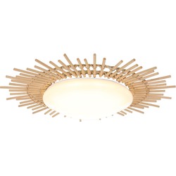 Anne Lighting - plafonniere - Aura - naturel - bamboe kunststof - Ø 50cm - LED - 1894W
