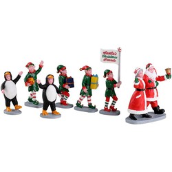Santa'S Elf Parade Set Of 7 Kerst