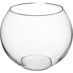 Atmosphera bloemenvaas Ronde Bol model - transparant - glas - H20 x D25 cm - Vazen