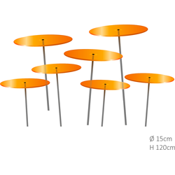 7 stuks! Zonnevangers Oranje medium 120x15 cm Cazador Del Sol