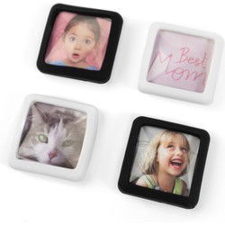 Trendform Magneten DO IT! Vierkant - set van 4 - zwart/wit