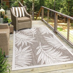 Tapijtenloods Sun In- & Outdoor Vloerkleed Laagpolig Beige- 80x150 CM