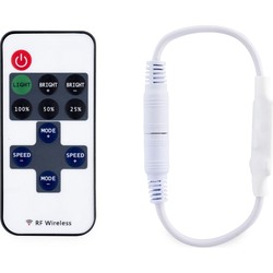 Groenovatie LED Strip Enkelkleurige Controller Mini 5-24V Incl. RF Afstandsbediening