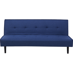 Beliani VISBY - Driezitsbank-Blauw-Polyester