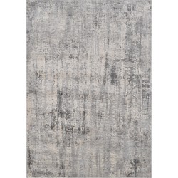 Vercai Rugs Invista Collectie - Hoogpolig Vloerkleed - Zacht Tapijt voor Woonkamer - Polyester - Grijs - 160x230 cm