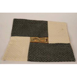 Fine Asianliving Chinese Kussenhoes Vier Vlakken Grijs Beige 40x40cm