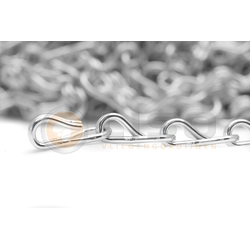 Liso ® Kettinggordijn kleur Zilver - per meter