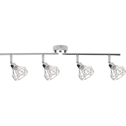 Beliani ERMA - Plafondlamp-Zilver-IJzer