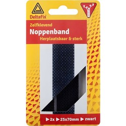 Noppenstrips zwt 70x25mm 2st
