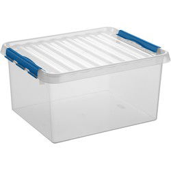 Sunware opbergbox - transparant - 36L - 50 x 40 x 26 cm - Opbergbox