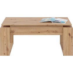 Salontafel met opklapbaar blad - L102 cm - Ciara