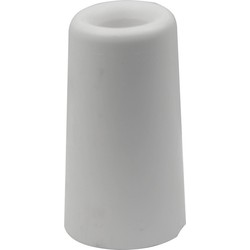 Deurbuffer / deurstopper - wit - rubber - 75 x 40 mm - deurstop - Deurstoppers