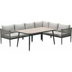 Garden Impressions Burela lounge dining set 5-delig rechts - taupe