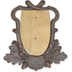 A CAST IRON TROPHY MOUNT
