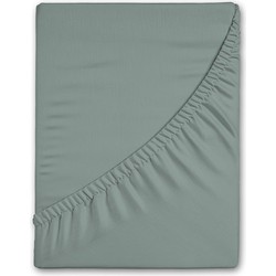 Zavelo Flanellette Hoeslaken Groen-1-persoons (90x200 cm)