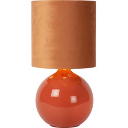 Esther oranje tafellamp 1x E14