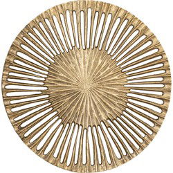 PTMD Wandpaneel Marjun - 60x60x1 cm - Aluminium - Goud