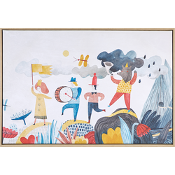 BIBBIENA - Wanddecoratie - Meerkleurig - Polyester