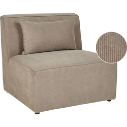LEMVIG - Fauteuil - Taupe - Corduroy