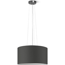 Moderne hanglamp Bling - antraciet - verlichtingspendel Hover inclusief lampenkap 50/50/25cm - pendel lengte 100 cm - geschikt voor E27 LED lamp - Pendellamp geschikt voor woonkamer, slaapkamer, keuken