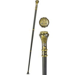 AN ALUMINIUM WALKING STICK