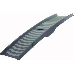TRIXIE LOOPPLANK 3 VOUDIG INKLAPBAAR GRIJS 39 X 150 CM