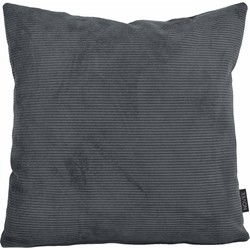 Sierkussen Scala Corduroy Zwart/Grijs | 45 x 45 cm | Polyester