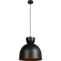 Mexlite - hanglamp - Skandina - zwart - metaal - Ø 36cm - E27 - 3683ZW