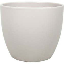 Floran Plantenpot - taupe - mat - keramiek - 25 x 22 cm - Plantenpotten