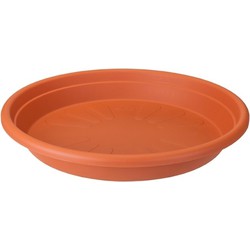 3 stuks - Universele schotel rond 21cm terra