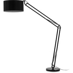 LaForma Verstelbare Vloerlamp Senta - Zwart
