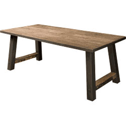 Eettafel | nano | bruin | 180 x 90 x 77(h) cm