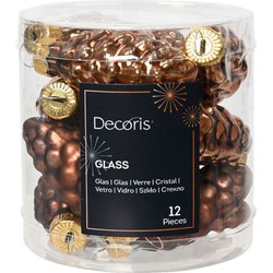 denappel glas d2.5h6 cm esprss 12st kerst