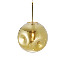Hanglamp Blown Glass - Rond Messing - Ø30cm